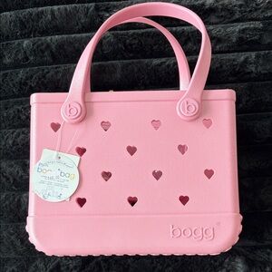 Bogg Bag small Pink Heart Tote Bag